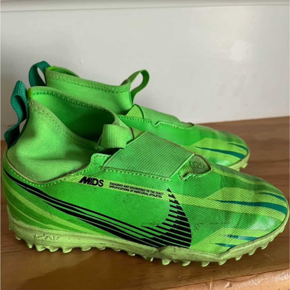 Kids Nike Zoom Lime Green Soccer Cleats